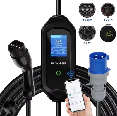 Портативна зарядка AFYEEV Type 1/2/GBT 32A